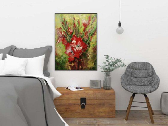 Bouquet of gladioli