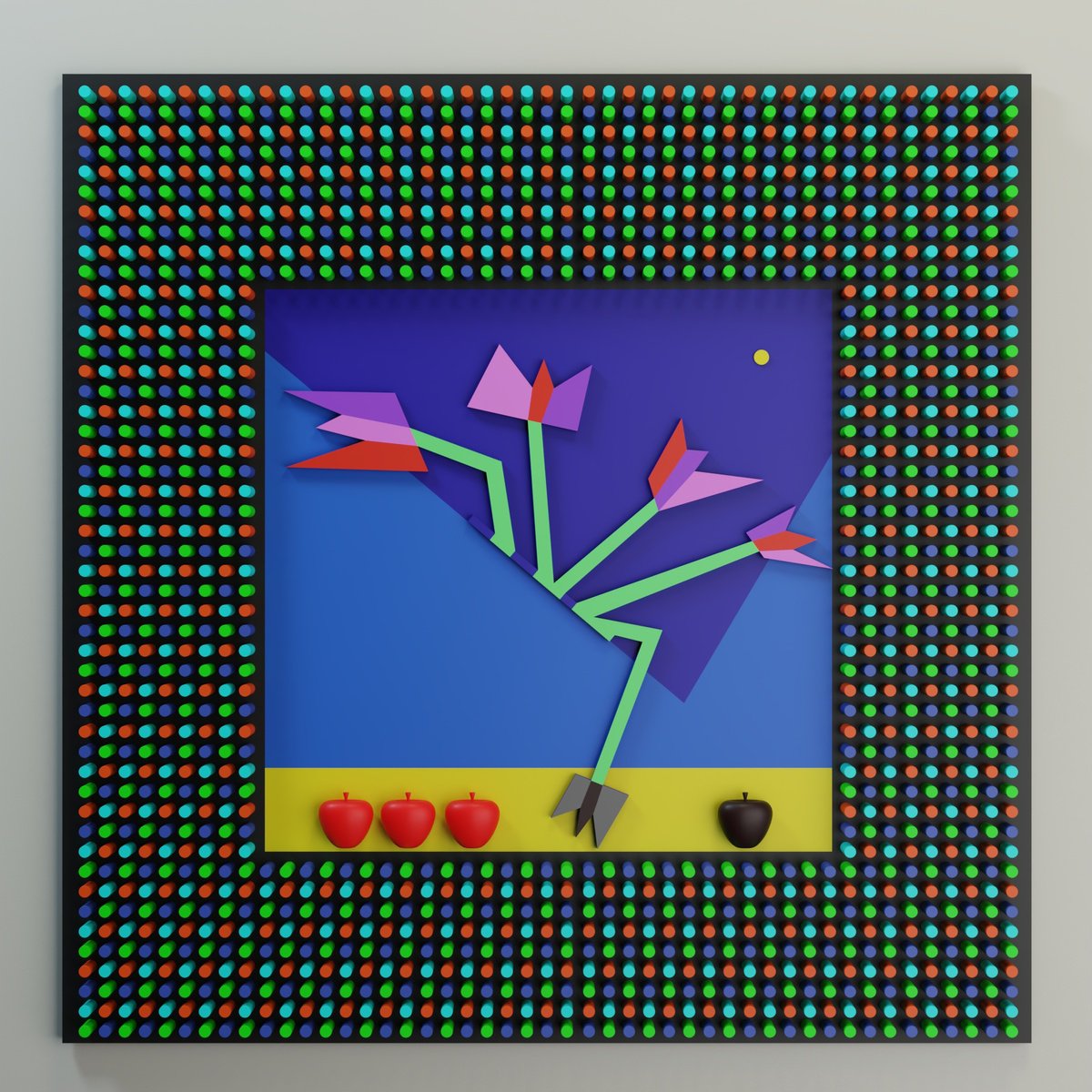 Geometric Wood Sculpture , Still Life 5 By Nazar Symotiuk, 39 X 39, Artwork For Sale On Artfinder