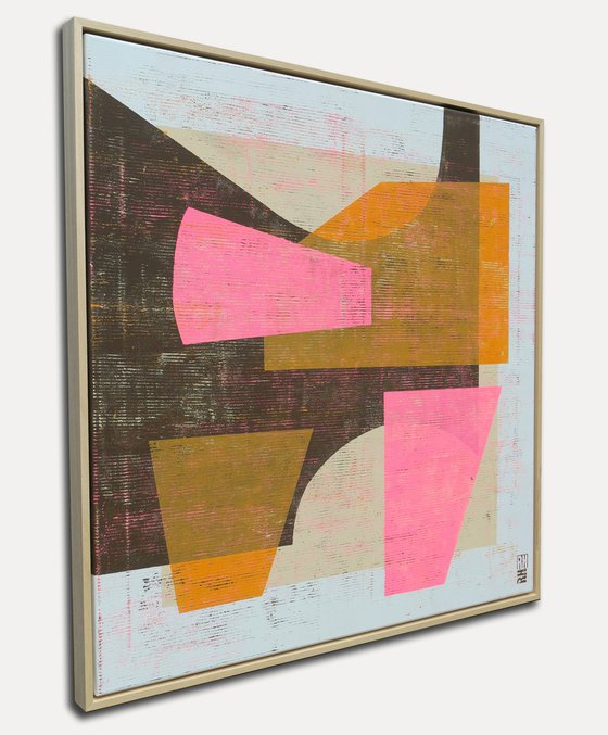 Fractured fallen pink orange brown