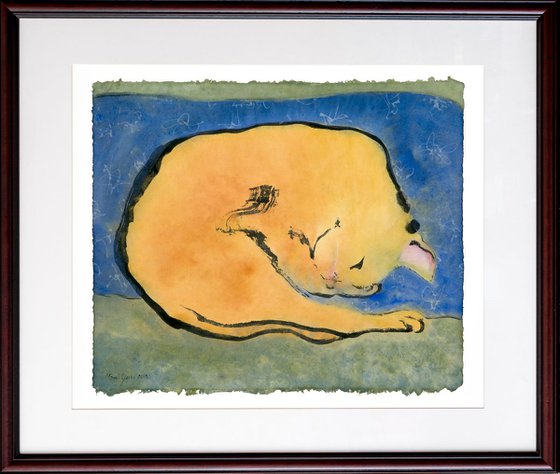 An English cat dreams that he is Joseph Beuys' hare