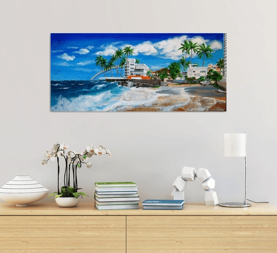 Isla Verde - $1M View original acrylic painting