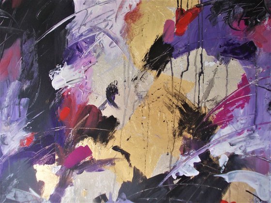 Perfect Storm-Abstract Acrylic Painting on Canvas-Large Abstract Painting