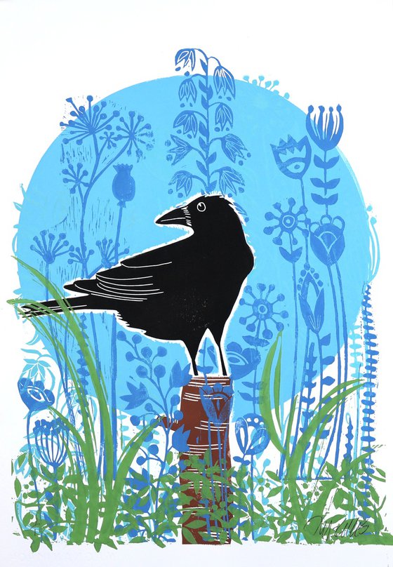 Crows wedding, print set