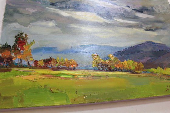 Autumn storm in the mountains