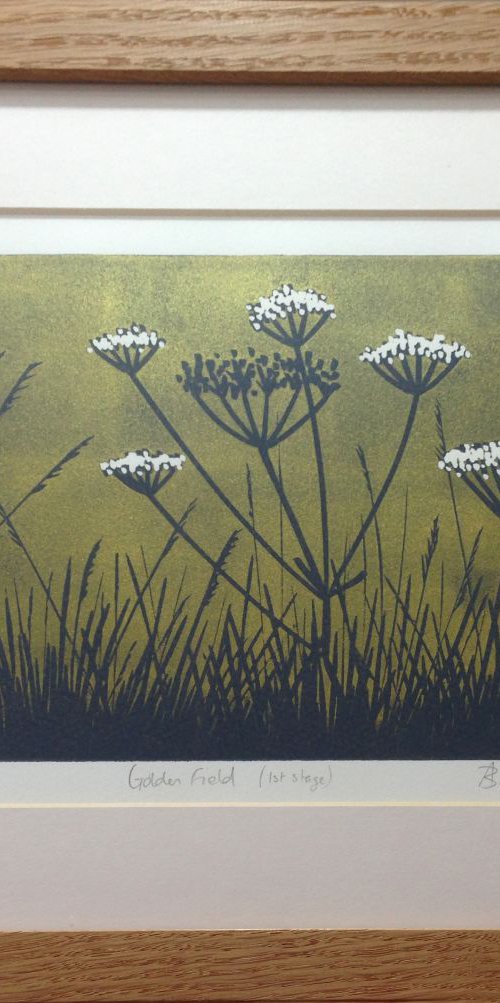 Golden Field stage print, framed by Alexandra Buckle