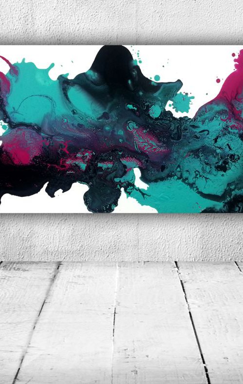 abstract (acrylic painting) by Burcu Akarcay