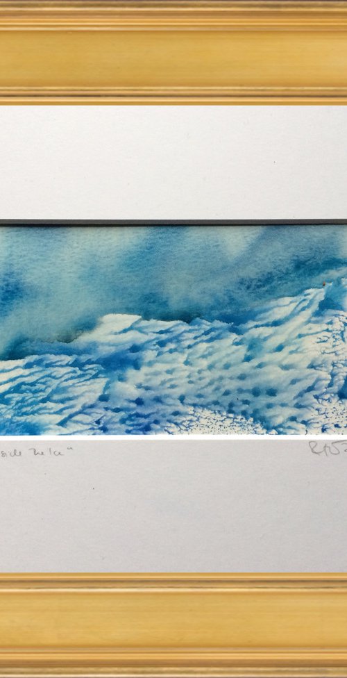 Inside the Ice II  - Landscape I Abstract Watercolor by Gesa Reuter