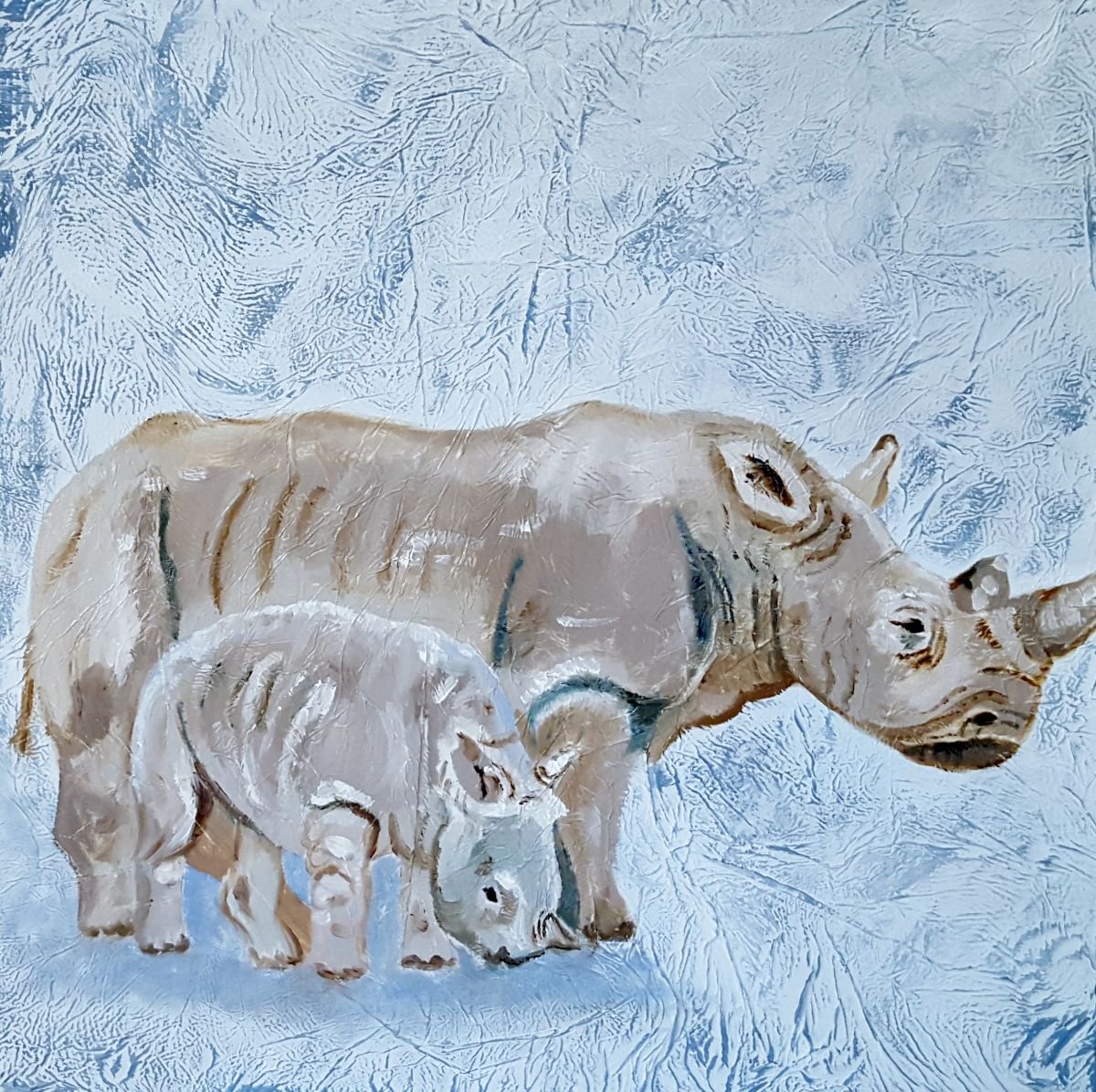 White Rhinos by Cathy Maiorano