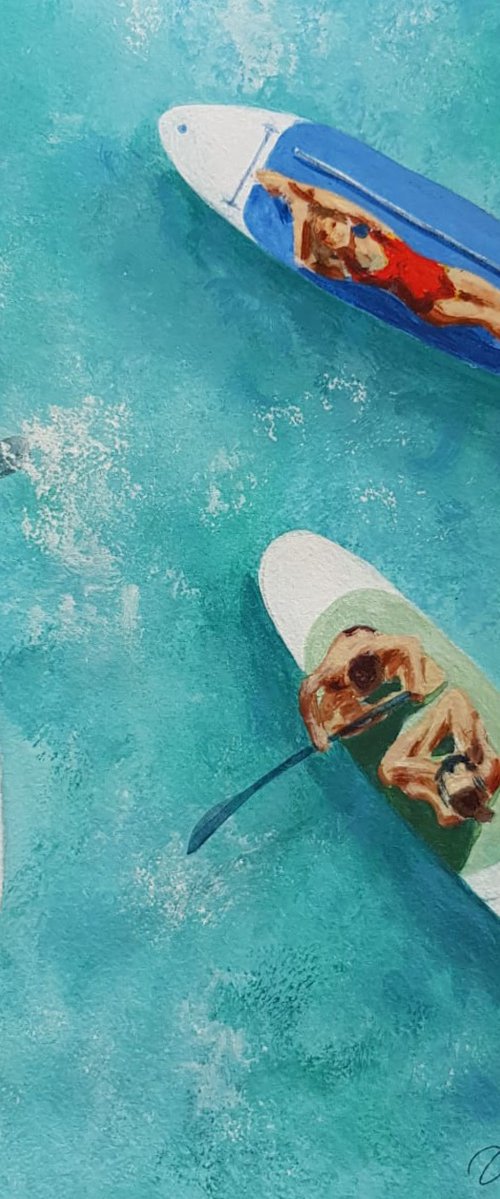 Paddleboarders by Daria Startseva