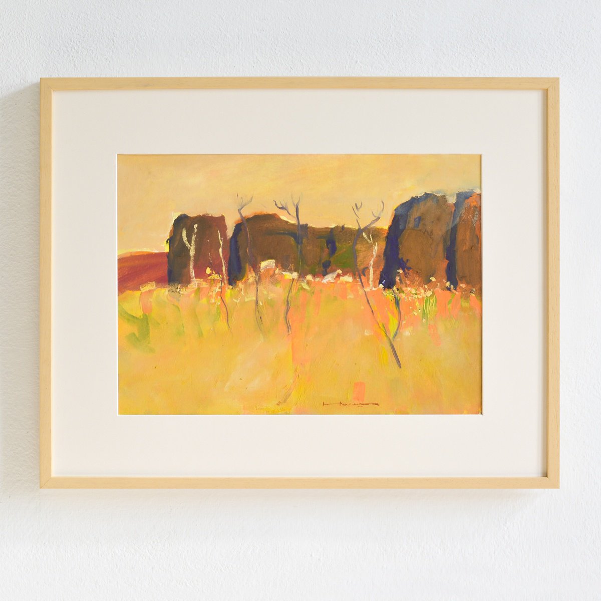 Impressionistic Landscape Painting By Igor Nekraha, 22 X 18, Hot August, Original Artwork