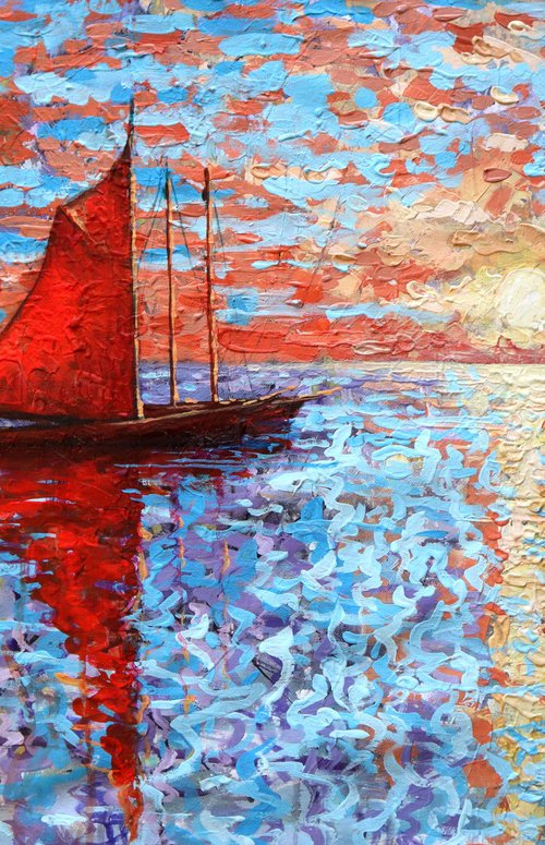 Scarlet Sail by Rakhmet Redzhepov