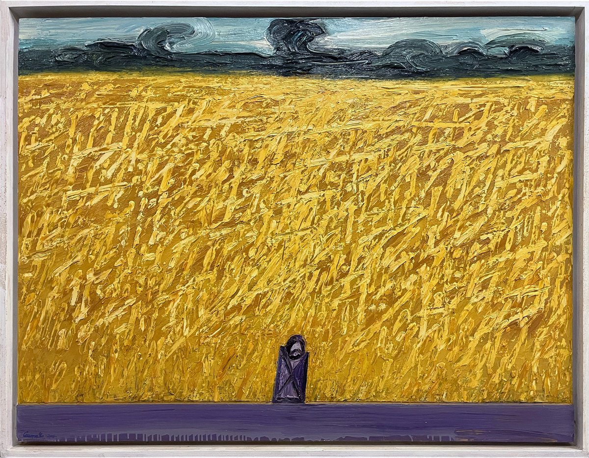 Golden Field By Gastone Cecconello, 59 X 46, Artwork For Sale On Artfinder