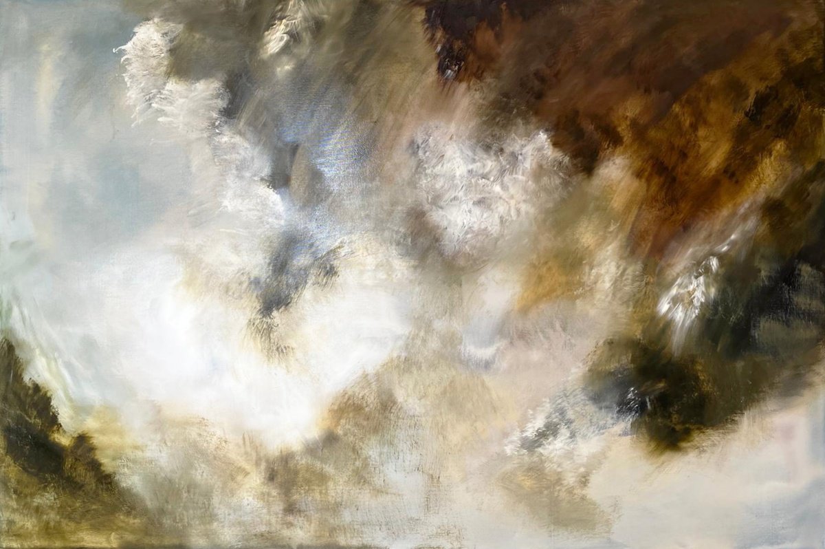 Organic Abstract Oil Painting By Julia Swaby, 62 X 43", Prime Mover, Original Artwork