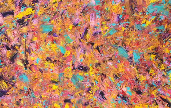 Crazy beautiful Vol. 2 - large  abstract palette knife  painting