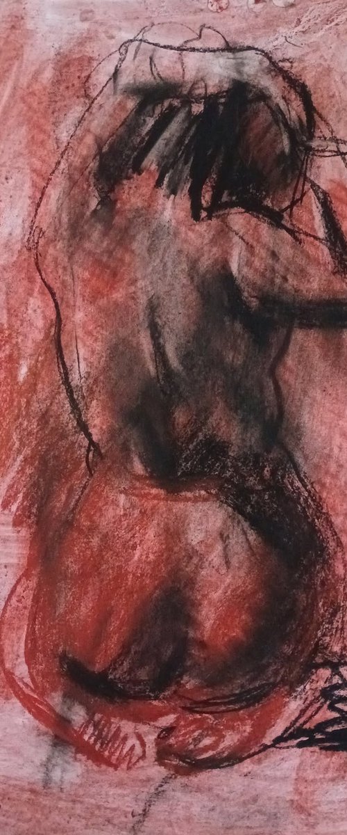 Red nude by Stanislava Cherkasova