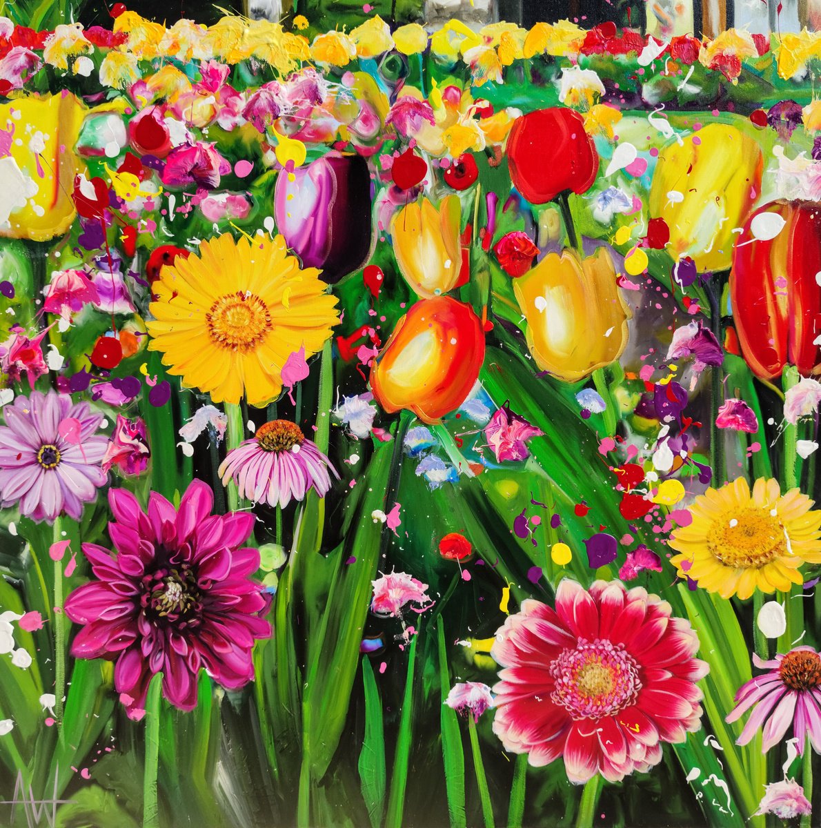 You Made The Whole World Bloom By Angie Wright, 47 X 47, Artwork For Sale On Artfinder
