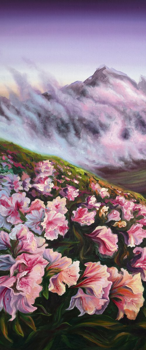 Rhododendrons | 50*70 cm by Lada Ziangirova