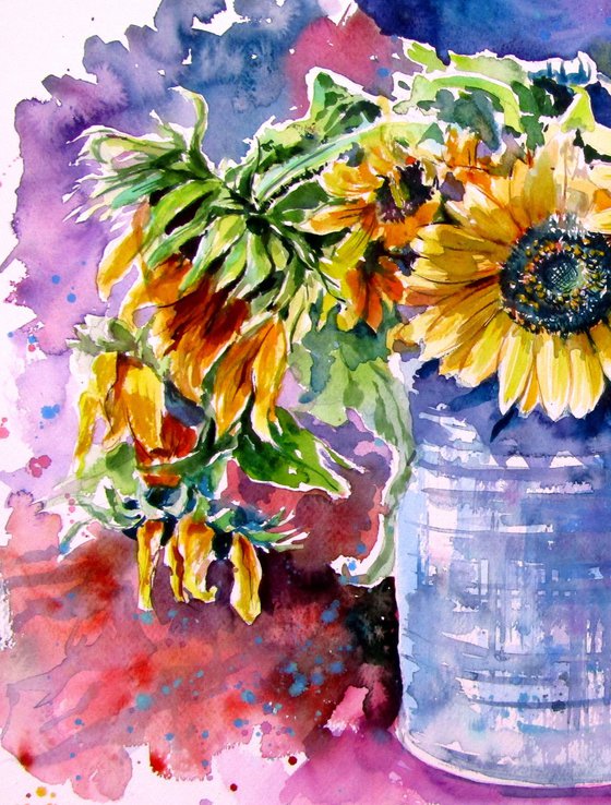 Sunflowers still life II