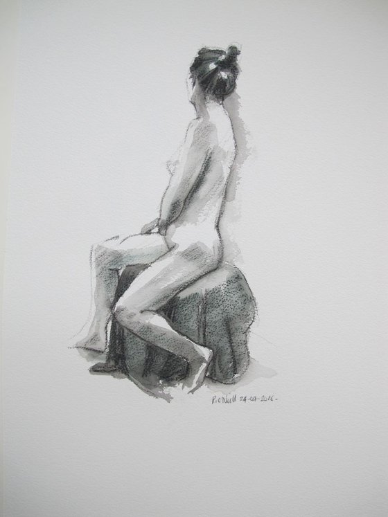 Seated nude