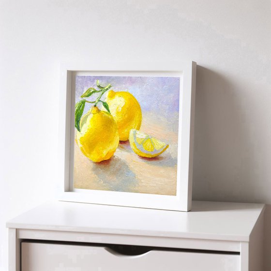 Still life with two lemons