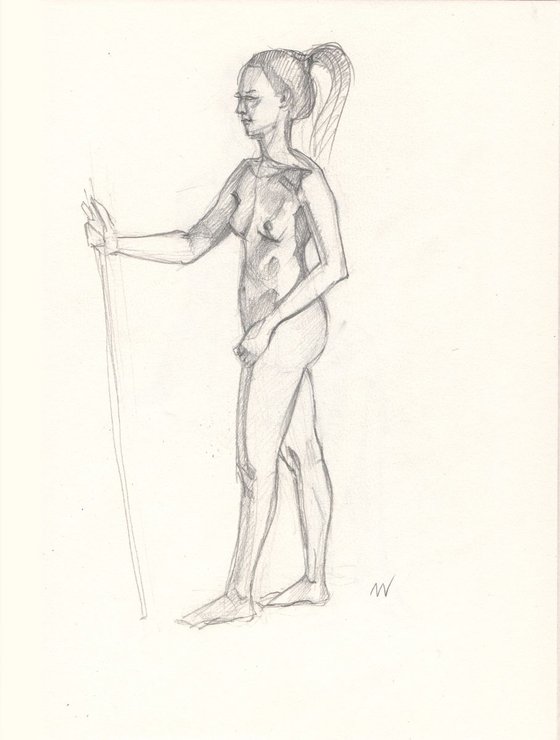 Sketch of Human body. Woman.91