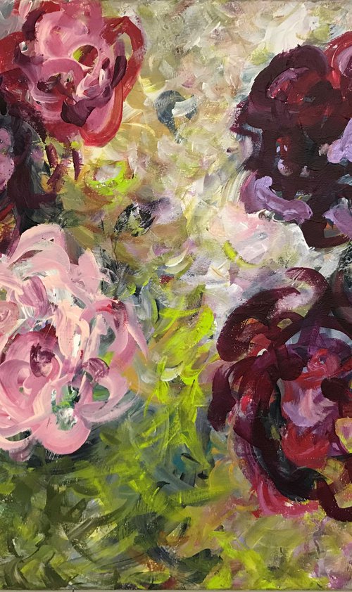 Flowers (violet roses) by Anja Stemmer