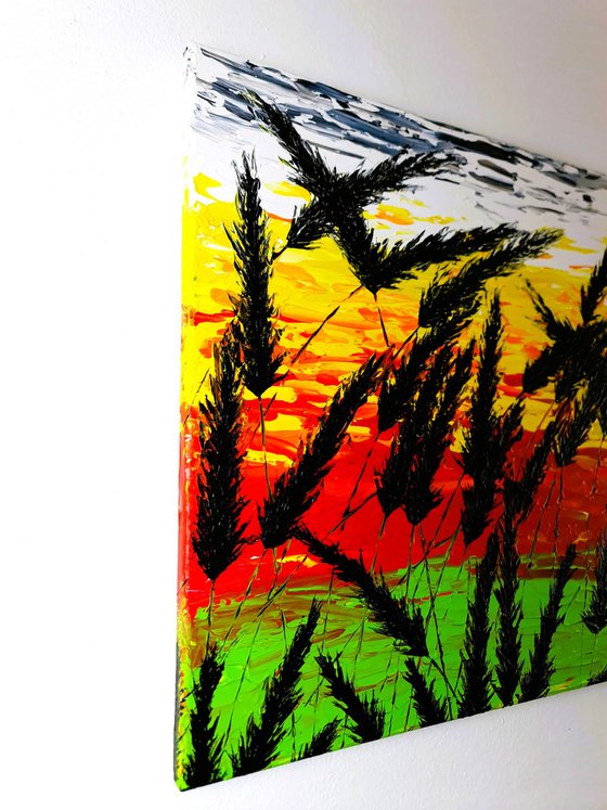 Sunset In The Grass 1