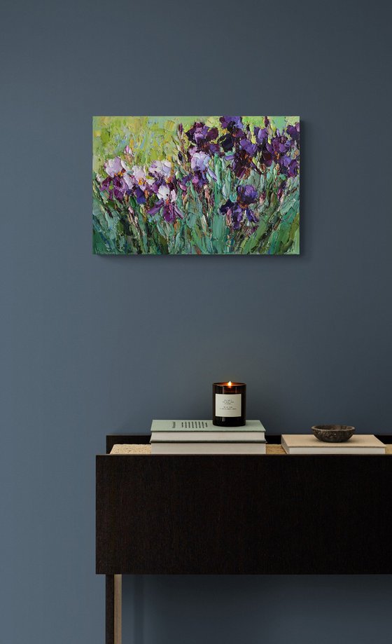 Blooming Irises