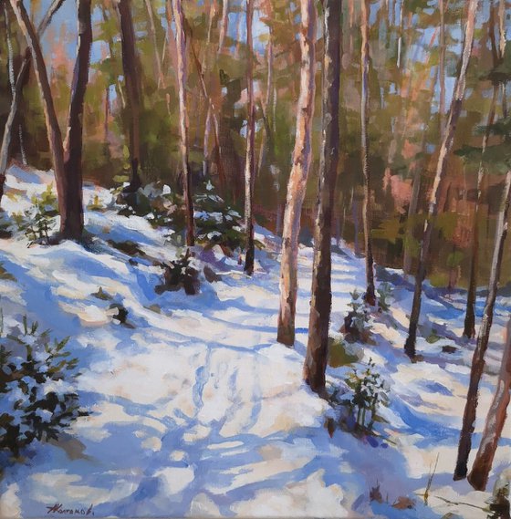 Winter paths 4 (14x14x0.7'')