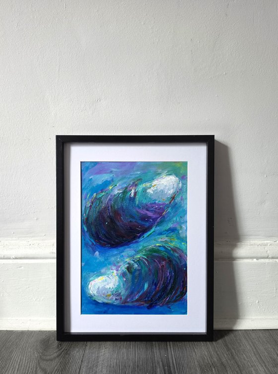 Two Mussel Shells