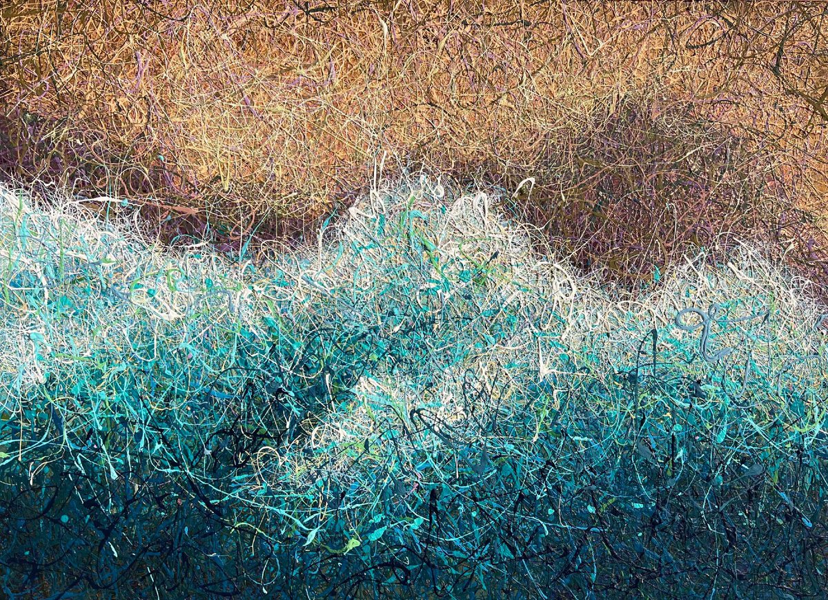  Waves Of Tender Light By Nadiia Antoniuk, 39 X 28, Artwork For Sale On Artfinder