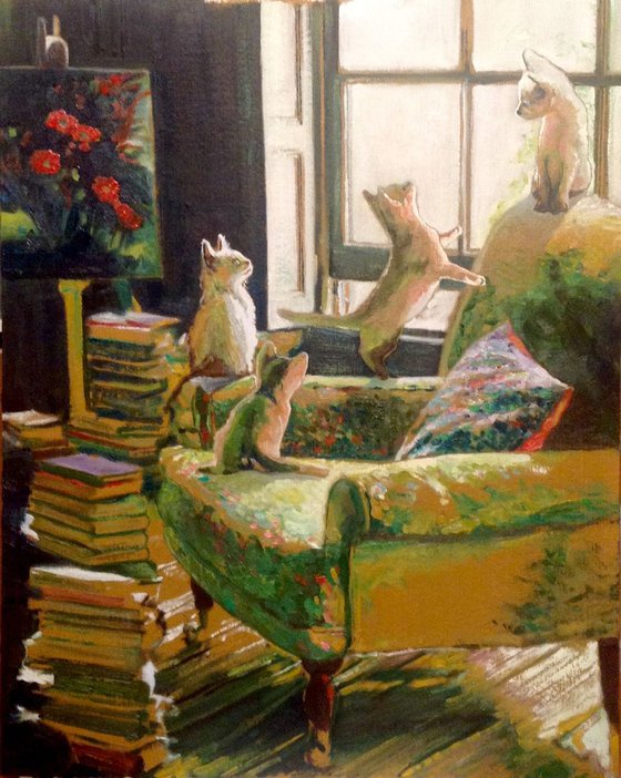 Kittens in a study #1
