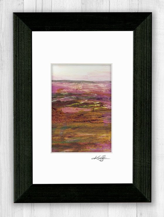 Mystical Land Collection 7 - 3 Textural Landscape Paintings by Kathy Morton Stanion