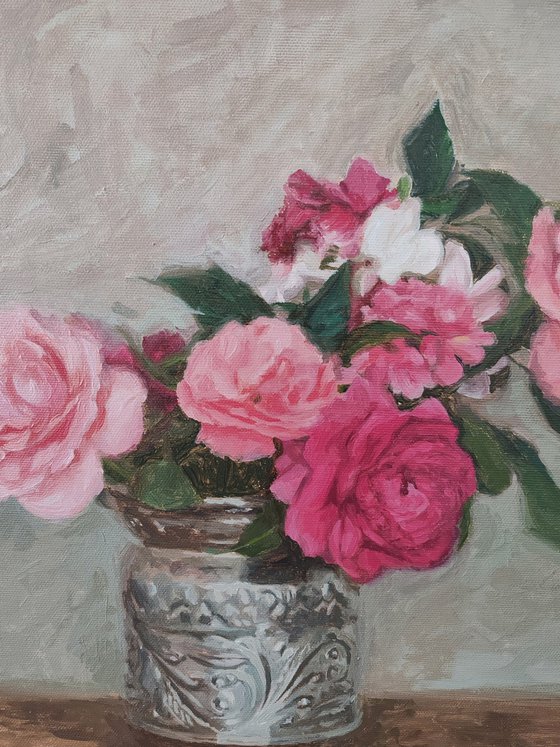 Roses, geraniums and gardenias