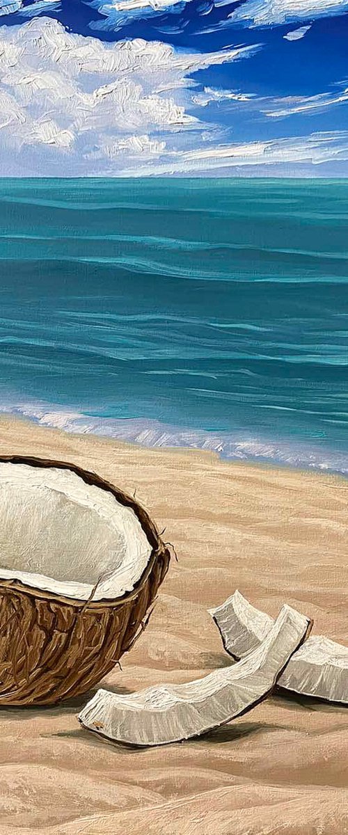 Coconut on the Beach 2 by Elena Adele Dmitrenko