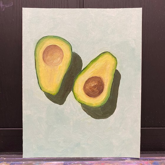 avocado — modern still life