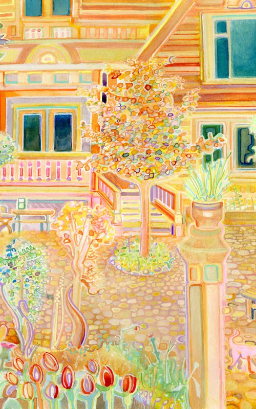 Tangerine Courtyard by Josh Byer