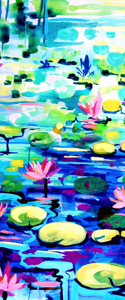 Water Lilies by Julia  Rigby