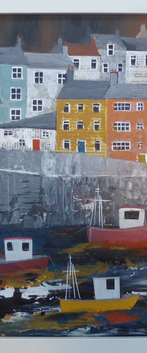 Mevagissey Trawlers by Elaine Allender