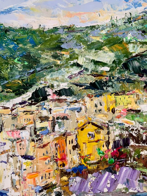 Italian coast in Riomaggiore
