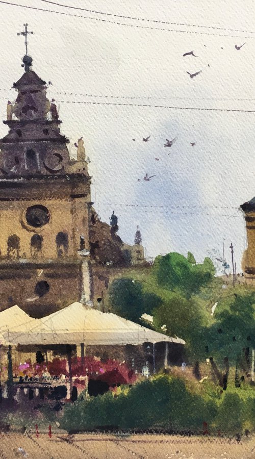 City landscape.  Lviv by Andrii Kovalyk