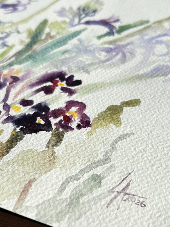 Hyacinth and primroses