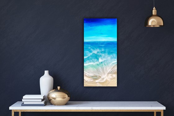 Ocean Waves - tropical ocean scene tropical beach