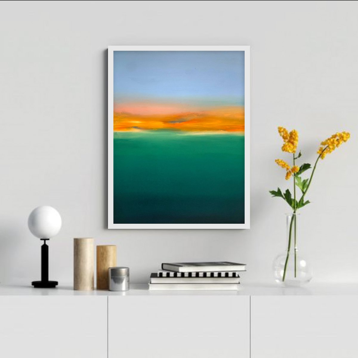 Impressionistic Landscape Oil Painting By Larissa Uvarova, 16 X 20", Deep Inside, Original Artwork