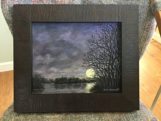 Magic Moon by K. McDermott - Oil 8X10 canvas (SOLD)