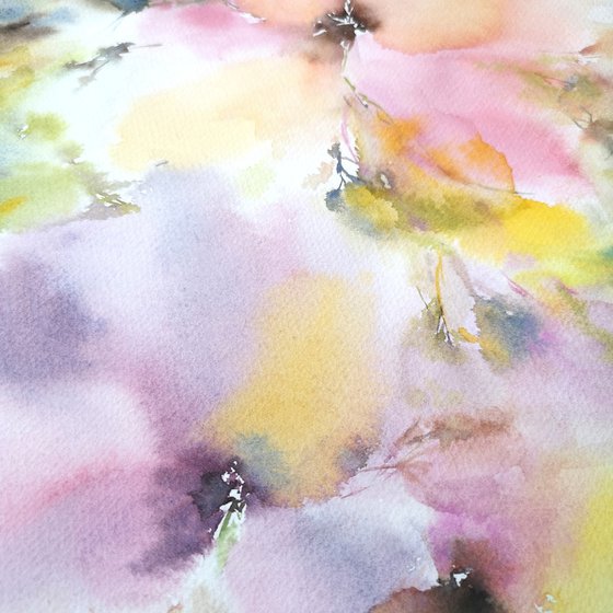 Colorful abstract flowers