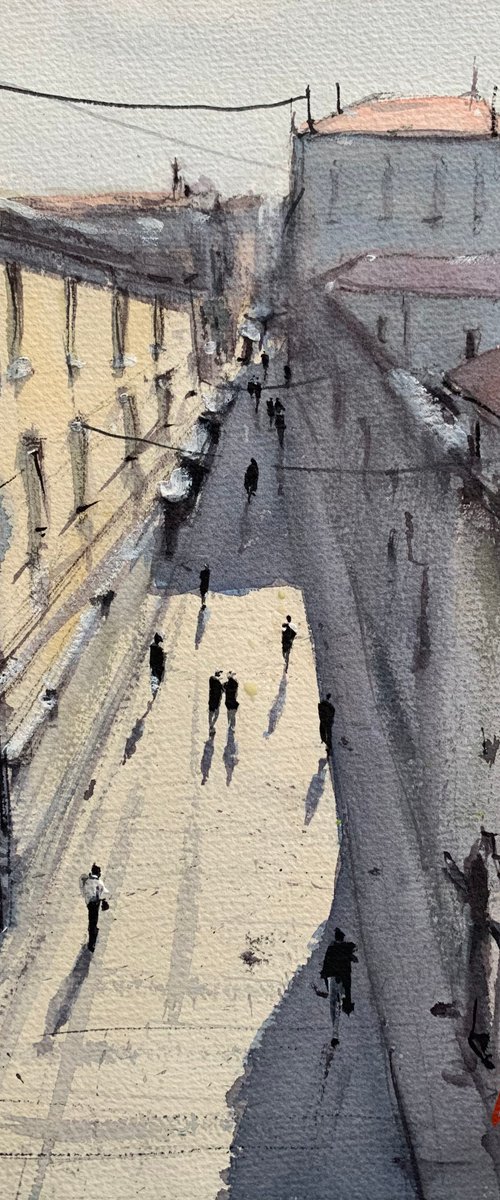 Mediterranian city, street scene, Zadar by Tihomir Cirkvencic
