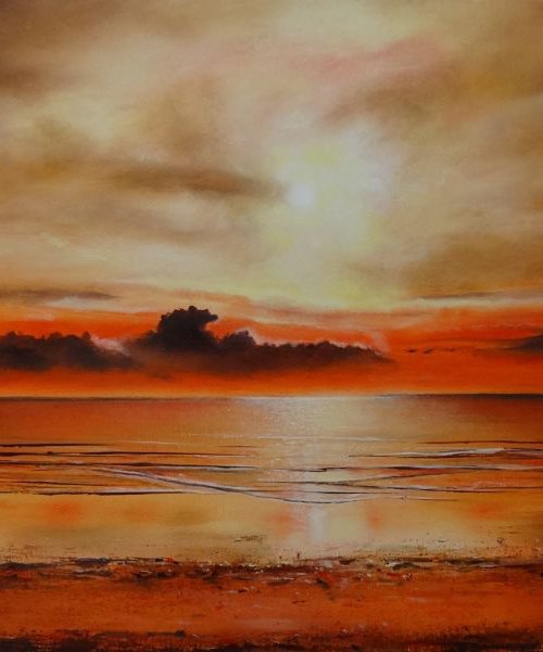 Another day ends. by Mel Davies Original Art