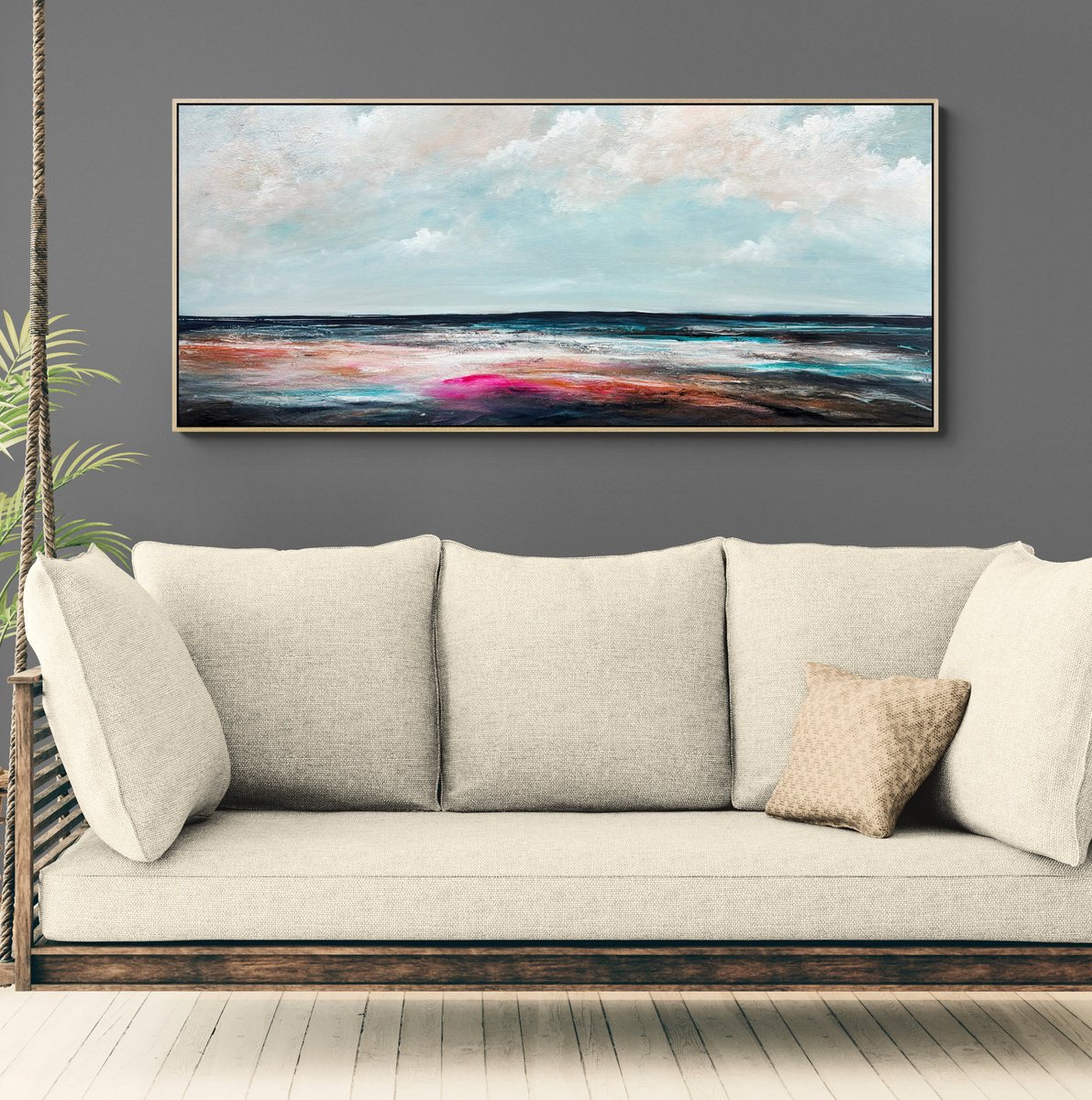 Quiet Light Kind Sky By Tania Chanter, 63 X 28, Artwork For Sale On Artfinder