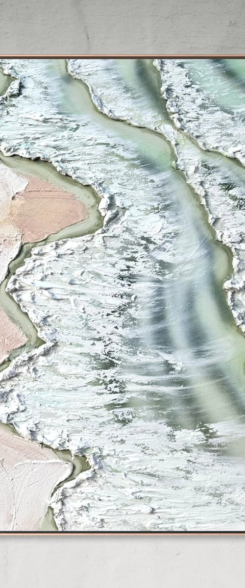 Whitsundays Green Tide 90x90 FLASHSALE by Marie Antuanelle